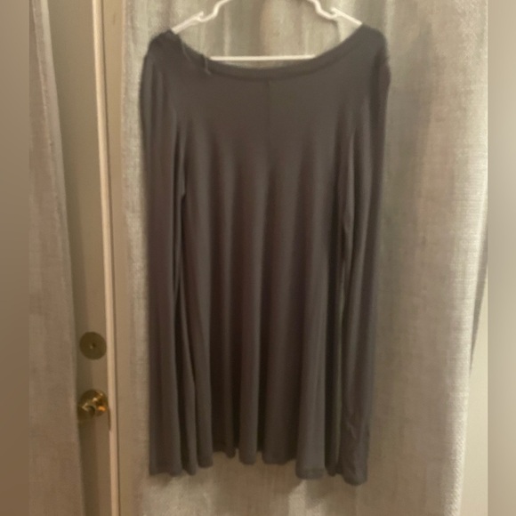 Free People Soft Ribbed Boho Flowing Long Sleeve Tunic/Dress: Small - Picture 2 of 3